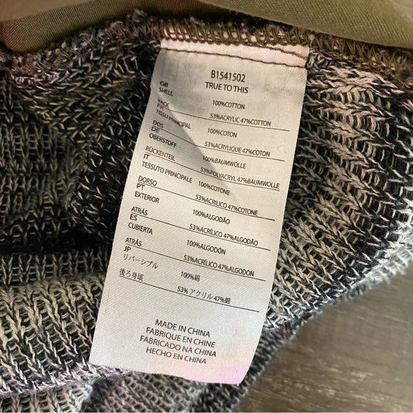 Volcom Green Cargo Button Down Long Sleeve Jacket with Pockets & Pattern Back - Picture 7 of 8